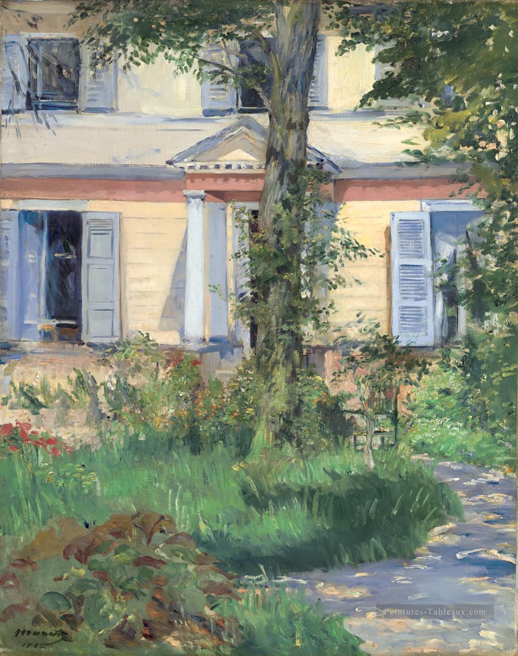 La Maison à Rueil réalisme impressionnisme Édouard Manet Peintures à l'huile